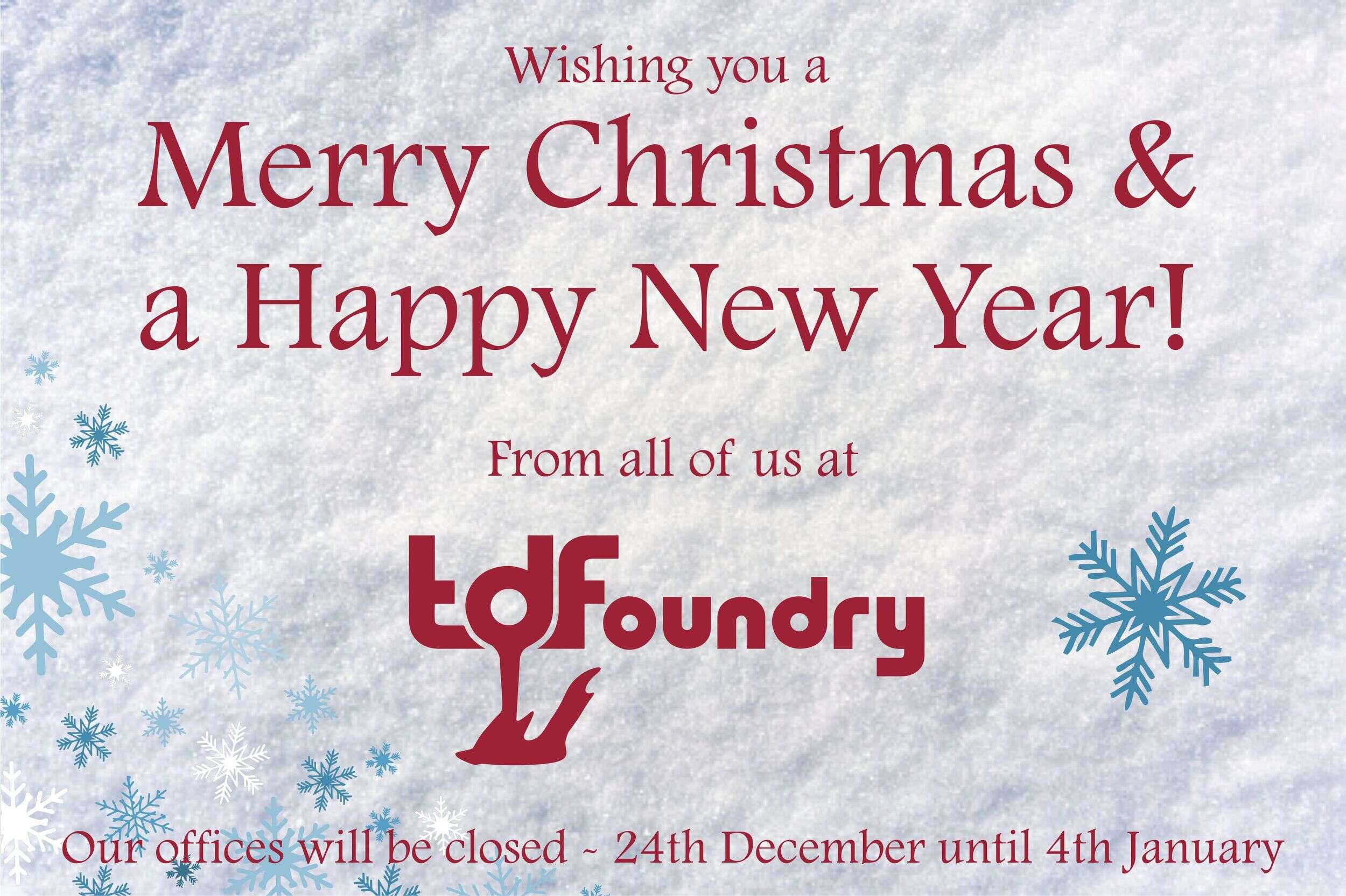 Merry Christmas from TD Foundry